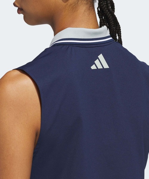 ポロシャツ ポロ ビヨンド ザ コース ルーズ ツイストニット ツーボタン ノースリーブポロ「adidas Golf/アディダスゴルフ」 レディース セール】ビヨンド ザ コース ルーズ ツイストニット ツーボタン