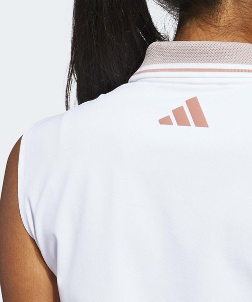 ポロシャツ ポロ ビヨンド ザ コース ルーズ ツイストニット ツーボタン ノースリーブポロ「adidas Golf/アディダスゴルフ」 レディース セール】ビヨンド ザ コース ルーズ ツイストニット ツーボタン