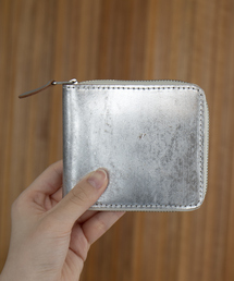 MASTER&Co（マスターアンドコー）の「【MASTER & CO】二つ折り財布 / ミニウォレット / 本革 / 日本製 / シルバー / ユニセックス / ギフト【WEB限定】（財布）」