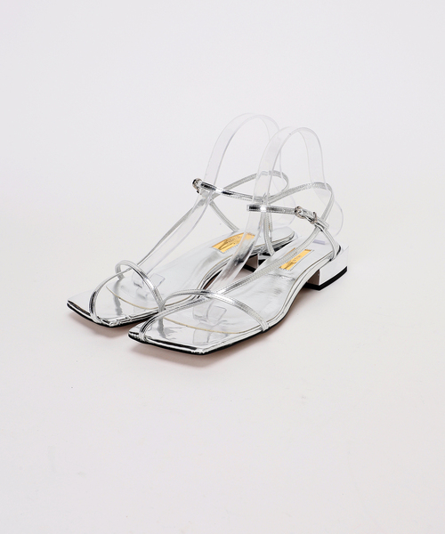 【新品未使用】ルタロン　GRISEスクエアサイドストラップサンダル LE TALON｜GRISEスクエアサイドストラップサンダル | Rakuten