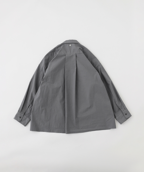 CALMER（カルメール）の「CALMER (カルメール) 別注 ナチュラルダイ ビッグシャツ（シャツ/ブラウス・メンズ・サックスブルー/グレー・LARGE/MEDIUM）」の3枚目の写真