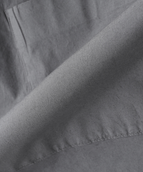 CALMER（カルメール）の「CALMER (カルメール) 別注 ナチュラルダイ ビッグシャツ（シャツ/ブラウス・メンズ・サックスブルー/グレー・LARGE/MEDIUM）」の4枚目の写真