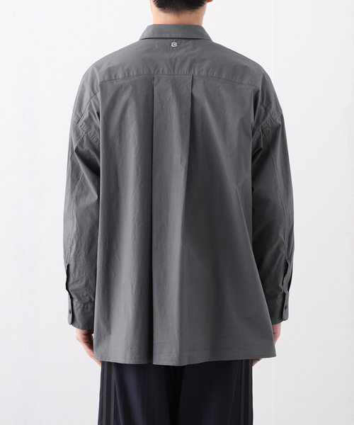 CALMER（カルメール）の「CALMER (カルメール) 別注 ナチュラルダイ ビッグシャツ（シャツ/ブラウス・メンズ・サックスブルー/グレー・LARGE/MEDIUM）」の8枚目の写真