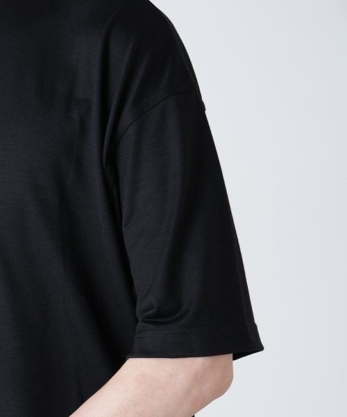 NANO universe(ナノユニバース)の「「ALL-DAYS COMFORT 100% WOOL」 ヘンリーネックTEE(Tシャツ/カットソー・メンズ・ブラック/カーキ・L/M/S)」の20枚目の写真