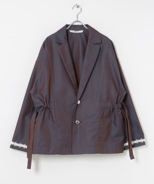 THE GOODLAND MARKET（ザグッドランドマーケット）の「cwtch　DRAWSTRING　JACKET（その他アウター・レディース・ライトカーキ/パープル・FREE）」の13枚目の写真