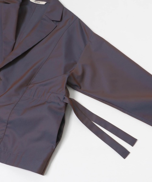 THE GOODLAND MARKET（ザグッドランドマーケット）の「cwtch　DRAWSTRING　JACKET（その他アウター・レディース・ライトカーキ/パープル・FREE）」の14枚目の写真