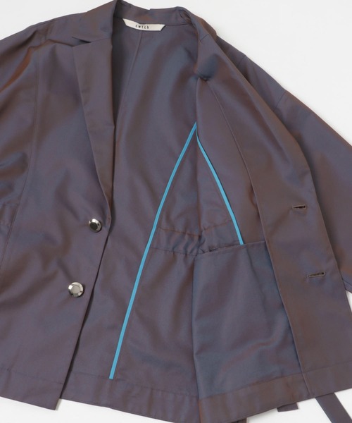 THE GOODLAND MARKET（ザグッドランドマーケット）の「cwtch　DRAWSTRING　JACKET（その他アウター・レディース・ライトカーキ/パープル・FREE）」の16枚目の写真