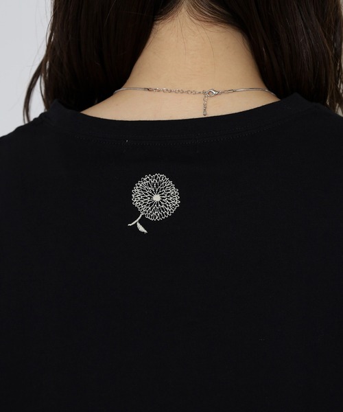 BARNDOOR（バーンドア）の「BARNDOOR 20天竺刺繍Tシャツ（Tシャツ/カットソー・レディース・ホワイト系2/ホワイト系1/ブラック系3/ブラック系1/ネイビー系2/ホワイト系3/ネイビー系1・FREE）」の9枚目の写真