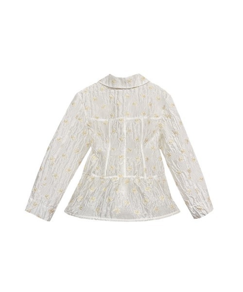 HONEY MI HONEY オーガンジーシャツジャケット セール】organdie flower bone jacket（テーラードジャケット