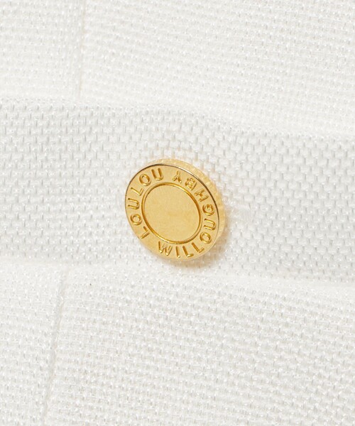 #LOULOU WILLOUGHBY #ブライトリネン半袖ジャケット LOULOU WILLOUGHBY】ブライトリネン半袖