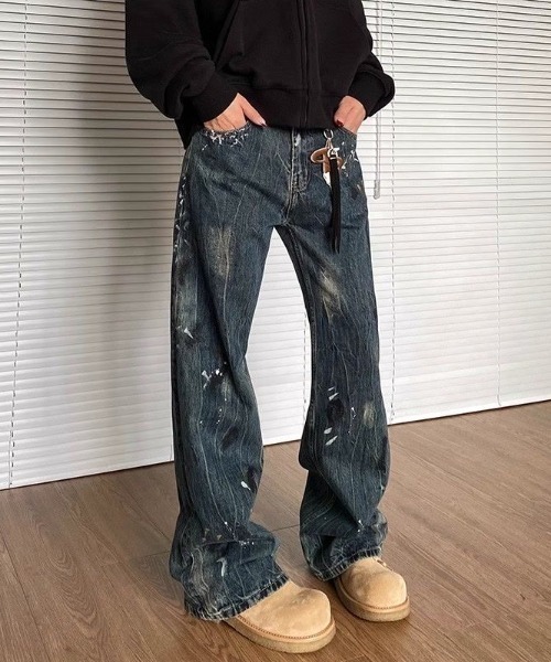 セール】ディメンショナルエッジグラフィティデニム（デニムパンツ
