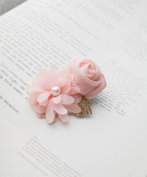 セール】【レースフラワー デザインバレッタ】（バレッタ/ヘアクリップ  