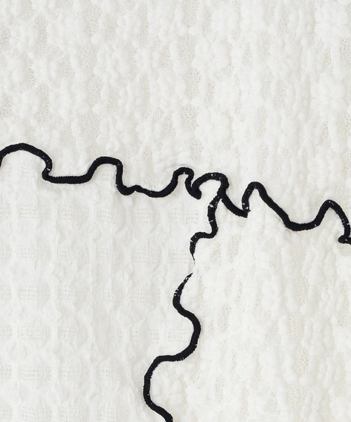 LOWRYS FARM(ローリーズファーム)の「レースメーロー5S 451472(Tシャツ/カットソー・レディース・ブラック/オフホワイト/アイボリー・FREE)」の13枚目の写真