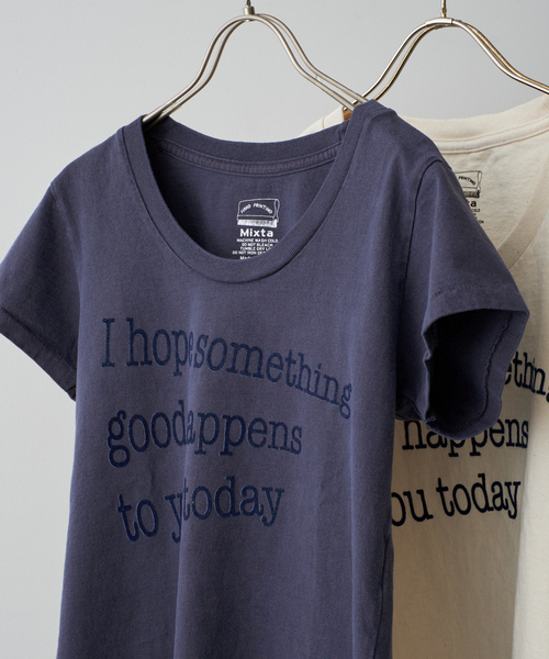 Spick & Span - ミクスタ♡Tシャツ セール】Mixta/ミクスタ U NECK TSHIRT I HOPE（Tシャツ
