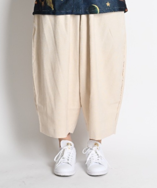 MARAI(マーライ)の「サルエルパンツ レディース ガウチョパンツ コーデュロイ(その他パンツ・レディース・ホワイト/ブルー/ブラック/ブラウン/ワイン・FREE)」の8枚目の写真