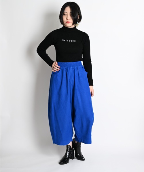 MARAI(マーライ)の「サルエルパンツ レディース ガウチョパンツ コーデュロイ(その他パンツ・レディース・ホワイト/ブルー/ブラック/ブラウン/ワイン・FREE)」の14枚目の写真