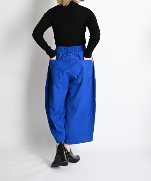 MARAI(マーライ)の「サルエルパンツ レディース ガウチョパンツ コーデュロイ(その他パンツ・レディース・ホワイト/ブルー/ブラック/ブラウン/ワイン・FREE)」の17枚目の写真
