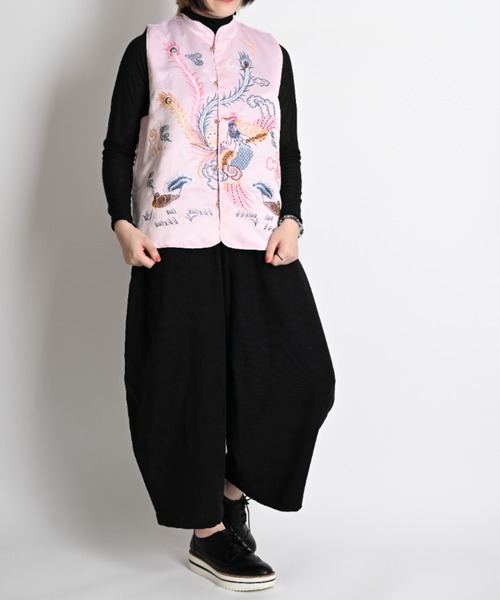 MARAI(マーライ)の「サルエルパンツ レディース ガウチョパンツ コーデュロイ(その他パンツ・レディース・ホワイト/ブルー/ブラック/ブラウン/ワイン・FREE)」の12枚目の写真