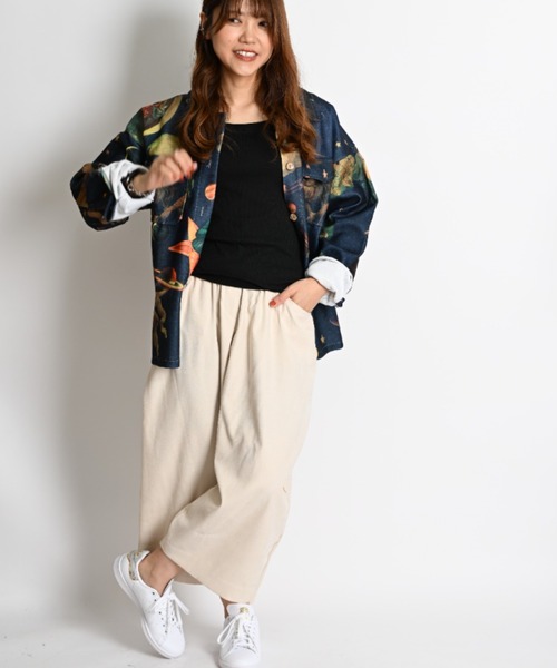 MARAI(マーライ)の「サルエルパンツ レディース ガウチョパンツ コーデュロイ(その他パンツ・レディース・ホワイト/ブルー/ブラック/ブラウン/ワイン・FREE)」の19枚目の写真