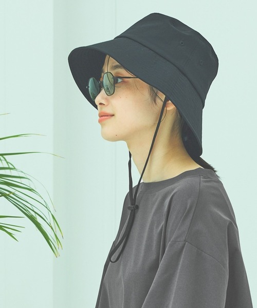 LAKOLE（ラコレ）の「ナイロンサファリハット / 304353（ハット・レディース・オフホワイト/ブラウン/ブラック・FREE）」の3枚目の写真