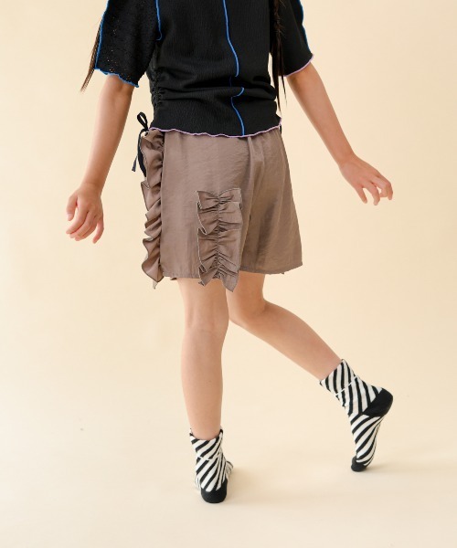 unica(ユニカ)の「フリルショートパンツ(その他パンツ・キッズ・ライトグリーン/ブラック/ブラウン・S/M/L/XL)」の22枚目の写真