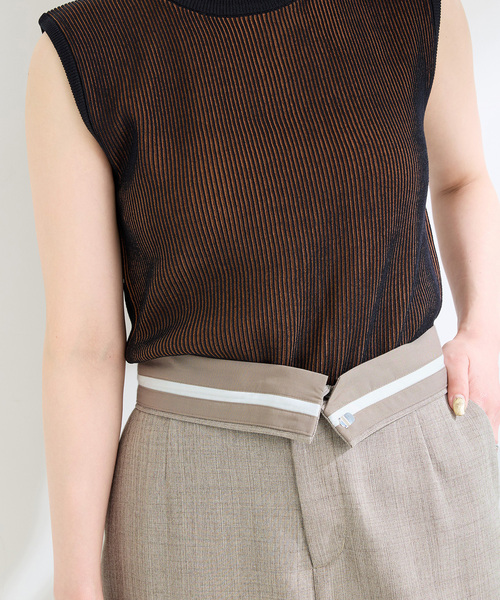 B.C STOCK（ベーセーストック）の「手洗い可 / 4ポケタイトスカート（スカート・レディース・ブラック/ベージュ・SMALL/MEDIUM）」の11枚目の写真