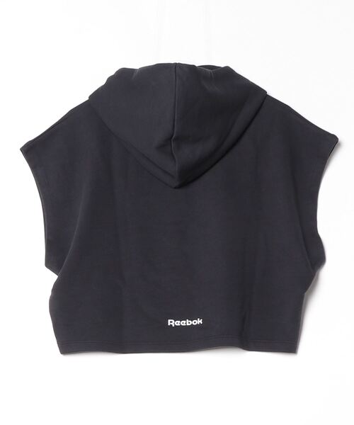 Reebok（リーボック）の「Bボール オフコート クロップ フーディー / BBALL OFF COURT  CROP HOODIE（パーカー・レディース・ブラック・SMALL/XX-LARGE/LARGE/MEDIUM/X-LARGE）」の6枚目の写真