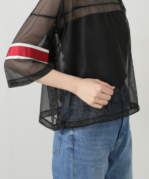 JANE SMITH / JOHN SMITH(ジェーンスミスジョンスミス)の「【JANE SMITH/ジェーンスミス】POLYESTER MESH FOOTBALL SHIRT:カットソー(Tシャツ/カットソー・レディース・ホワイト/ブラック・38)」の10枚目の写真