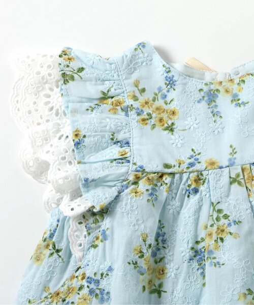 セール】【リンク】レースフラワープリントチュニック（シャツ