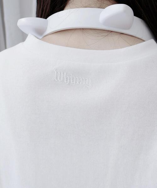 Whinny（ホワイニー）の「Whinny/心臓天国ティー（Tシャツ/カットソー・レディース・ホワイト/サックスブルー/ブラック・FREE）」の10枚目の写真