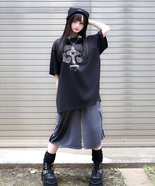 Whinny（ホワイニー）の「Whinny/心臓天国ティー（Tシャツ/カットソー・レディース・ホワイト/サックスブルー/ブラック・FREE）」の20枚目の写真