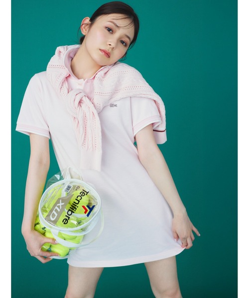 LACOSTE(ラコステ)の「LACOSTE/ニットカーディガン(カーディガン/ボレロ・レディース・ホワイト/ピンク/グリーン・FREE)」の6枚目の写真