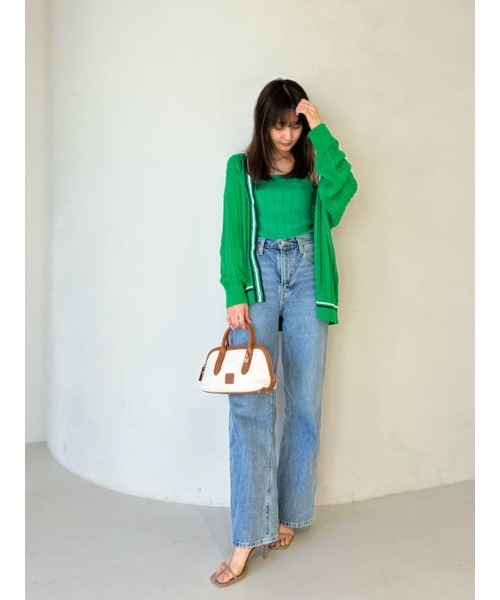LACOSTE(ラコステ)の「LACOSTE/ニットカーディガン(カーディガン/ボレロ・レディース・ホワイト/ピンク/グリーン・FREE)」の11枚目の写真