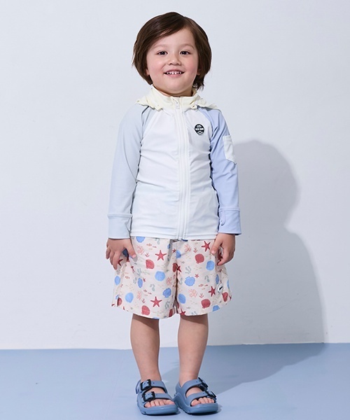 petit main（プティマイン）の「【SWIM】総柄スイムパンツ（水着・キッズ・レッド/ライトベージュ/カラフル/ネイビー・130cm/100cm/110cm/80ｃｍ/120cm/90cm）」の3枚目の写真