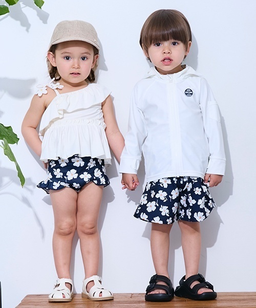 petit main（プティマイン）の「【SWIM】総柄スイムパンツ（水着・キッズ・レッド/ライトベージュ/カラフル/ネイビー・130cm/100cm/110cm/80ｃｍ/120cm/90cm）」の6枚目の写真