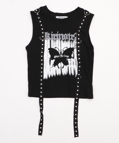 Figments（フィグメンツ）の「バタフライスタッズタンク（タンクトップ・レディース・ブラック・FREE）」の6枚目の写真