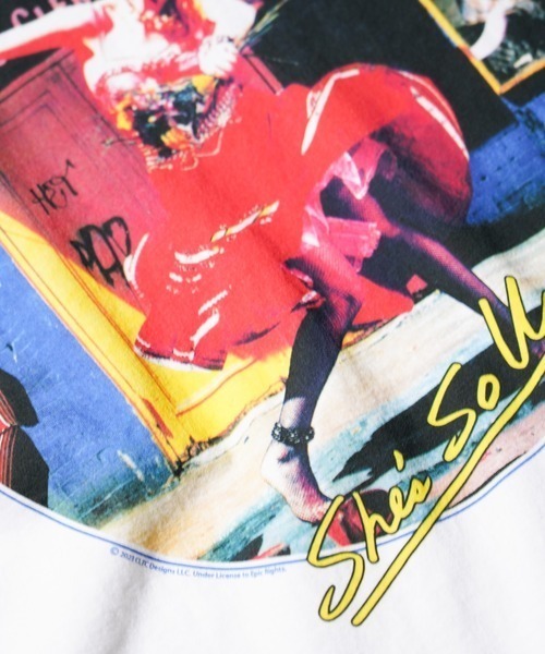 THRIFTY LOOK(スリフティールック)の「THRIFTY LOOK / スリフティールック THRIFTY 'CYNDI LAUPER' TEE シンディローパー バンドTシャツ(Tシャツ/カットソー・メンズ・ホワイト/ブラック・MEDIUM/LARGE/X-LARGE)」の5枚目の写真