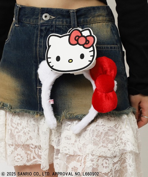 m*o様 ハローキティ vivitixGIRLS限定 サーフィン ポーチ マスコ Sanrio characters/サンリオキャラクターズ】マルチポーチハロー