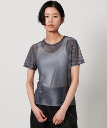 Tシャツ/カットソー（ブルー・ネイビー/青色系・チェック柄