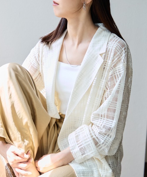 BEAMS DESIGN チェック柄ジャケットドレスセット 41160074375_C_2.jpg