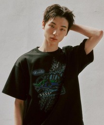 ROMANTIC CROWN（ロマンティッククラウン）の「A'GEM/9 × .kom 『ROMANTIC CROWN/ロマンティック クラウン』Skid Mark T-Shirt /スキッドマーク Tシャツ（Tシャツ/カットソー）」