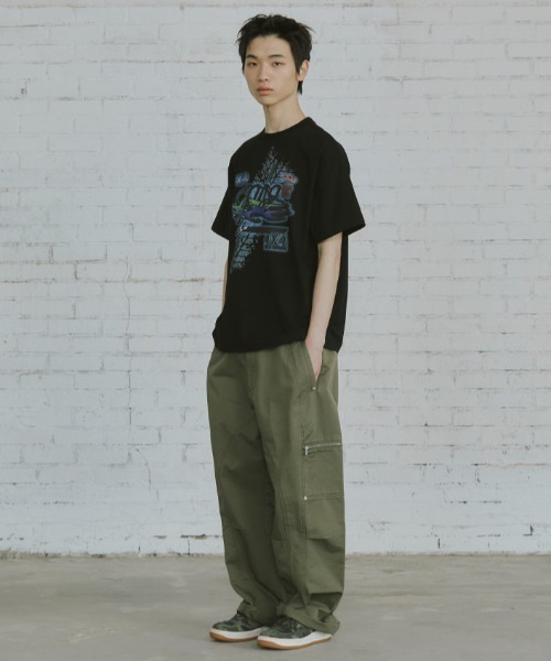ROMANTIC CROWN(ロマンティッククラウン)の「A'GEM/9 × .kom 『ROMANTIC CROWN/ロマンティック クラウン』Skid Mark T-Shirt /スキッドマーク Tシャツ(Tシャツ/カットソー・レディース・ホワイト/ブラック・M)」の6枚目の写真