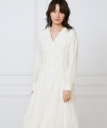 カットジャガードミディ丈ワンピース《la veille by SUPERIOR CLOSET》