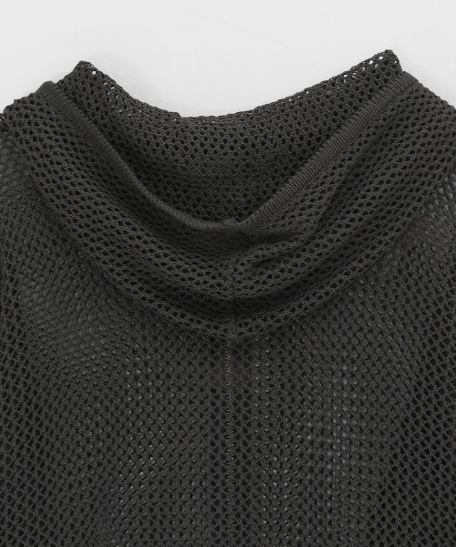 BLACKUP（ブラックアップ）の「[MADE] エルニンスカッシュニットフードジップアップ（パーカー・レディース・チャコール/アイボリー・FREE）」の17枚目の写真