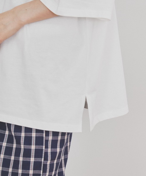 MERLOT（メルロー）の「オイスタープリントBIGT（Tシャツ/カットソー・レディース・ライトパープル/ホワイト・FREE）」の13枚目の写真