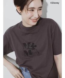 Te chichi | 【Disney】ミッキー/ワンカラー刺繍Tシャツ(Tシャツ/カットソー)
