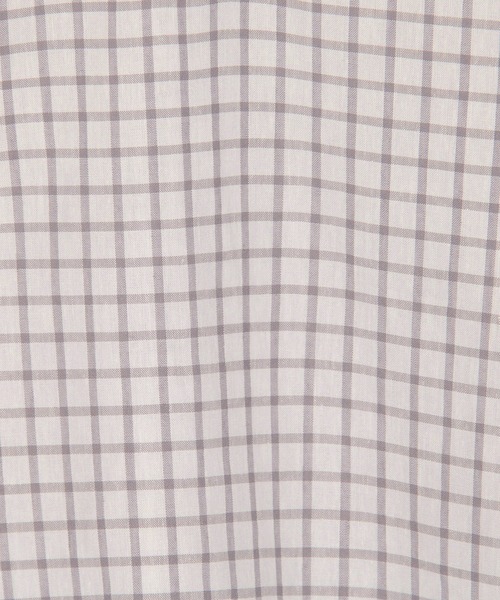 Grand PARK（グランドパーク）の「柔らかさわやか リネンシャツ　チェック柄（シャツ/ブラウス・レディース・ベージュ/ブラック/グレー・FREE）」の17枚目の写真