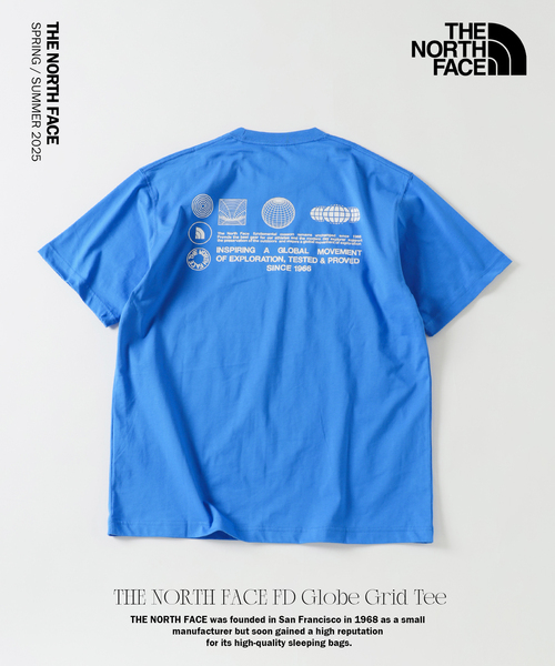 THE NORTH FACE(ザノースフェイス)の「THE NORTH FACE / ザ ノースフェイス フラッシュドライ グローブ グリッド T(Tシャツ/カットソー・メンズ・ブラック/ホワイト系その他/ブルー系その他・MEDIUM/LARGE/X-LARGE)」の1枚目の写真