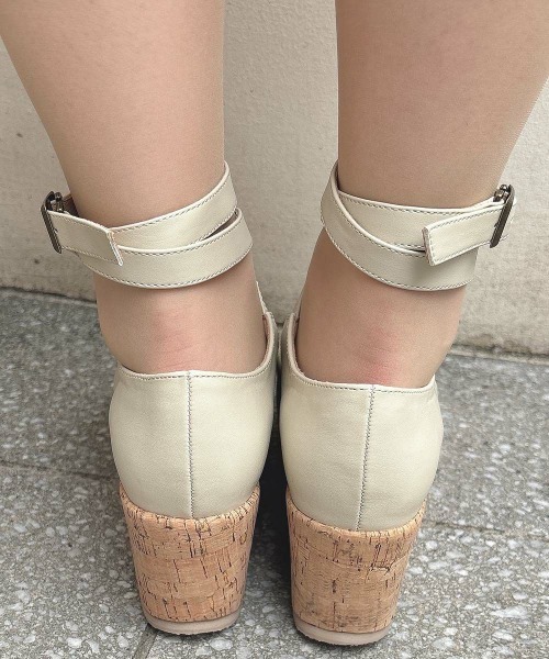 ぴ*の様 クロスストラップ厚底パンプス/an another angelus/F an another angelus パンプス 「大人気リピート生産決定
