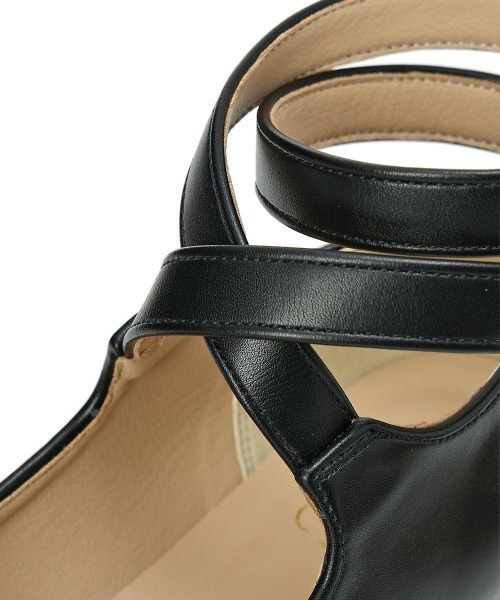 クロスストラップ厚底パンプス（パンプス）｜an another angelus